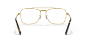 Clear Lenses, Polished Gold Frame