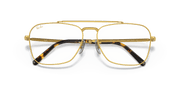 Clear Lenses, Polished Gold Frame