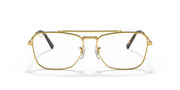 Clear Lenses, Polished Gold Frame