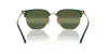 [Silver Lenses, Polished Green On Gold Frame]