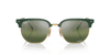 [Silver Lenses, Polished Green On Gold Frame]