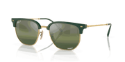 Silver Lenses, Polished Green On Gold Frame