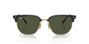 Green Lenses, Polished Black On Gold Frame