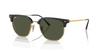 [Green Lenses, Polished Black On Gold Frame]