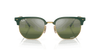 [Silver/Green Lenses, Polished Green On Gold Frame]