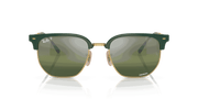 Silver/Green Lenses, Polished Green On Gold Frame