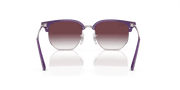 Grey/Violet Lenses, Polished Opal Violet On Silver Frame