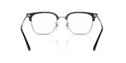 Clear Lenses, Polished Black On Silver Frame