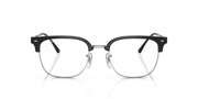 Clear Lenses, Polished Black On Silver Frame