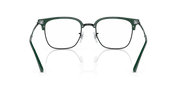 Clear Lenses, Polished Green On Black Frame