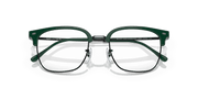 Clear Lenses, Polished Green On Black Frame