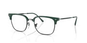 Clear Lenses, Polished Green On Black Frame