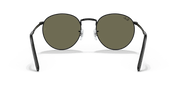 Green Mirror Blue Lenses, Polished Black Frame