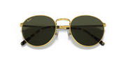 Green Lenses, Polished Gold Frame