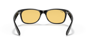 Yellow Classic Lenses, Polished Black Frame