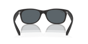 Blue Lenses, Matte Rubber Black Frame