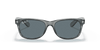 [Dark Blue Lenses, Polished Transparent Grey Frame]