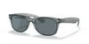 [Dark Blue Lenses, Polished Transparent Grey Frame]