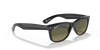 [Polarized Blue/Green Gradient Lenses, Polished Black Frame]