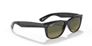 Polarized Blue/Green Gradient Lenses, Polished Black Frame