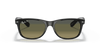 [Polarized Blue/Green Gradient Lenses, Polished Black Frame]