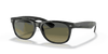 [Polarized Blue/Green Gradient Lenses, Polished Black Frame]