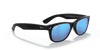 [Blue Flash Lenses, Matte Rubber Black Frame]