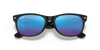 [Blue Flash Lenses, Matte Rubber Black Frame]