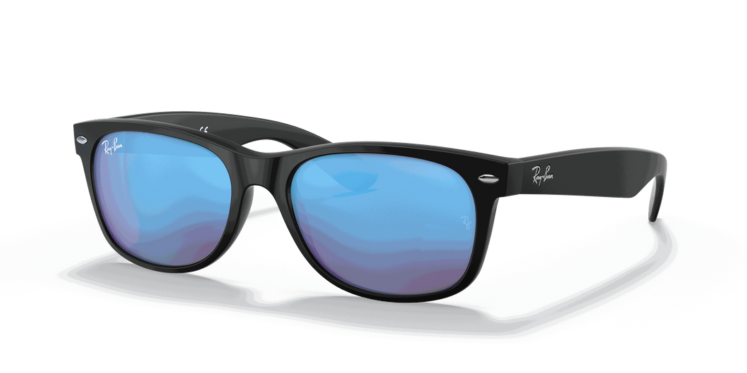 [Blue Flash Lenses, Matte Rubber Black Frame]