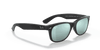 [Silver Flash Lenses, Matte Rubber Black Frame]