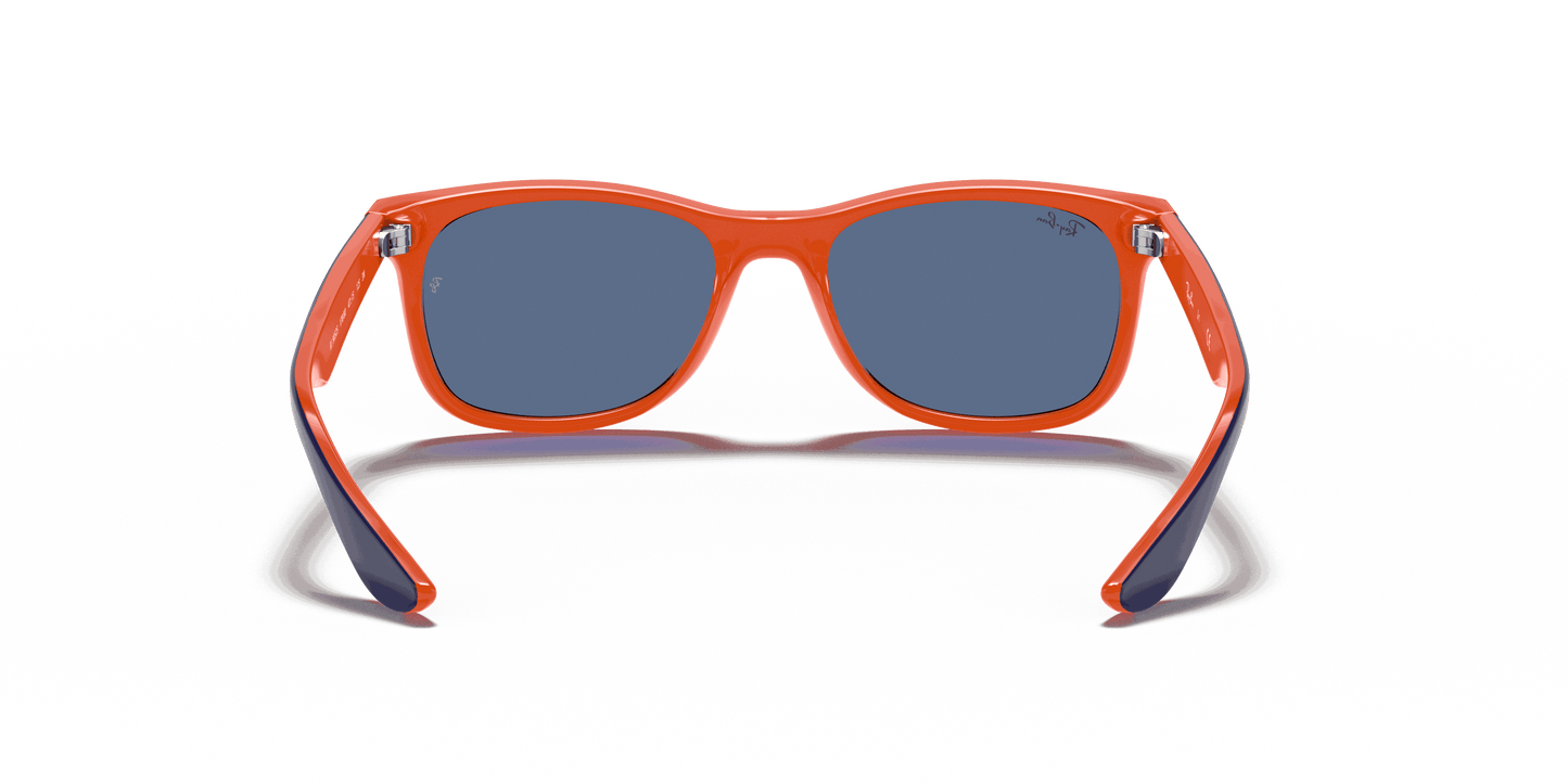 [Blue Lenses, Polished Blue On Orange Frame]
