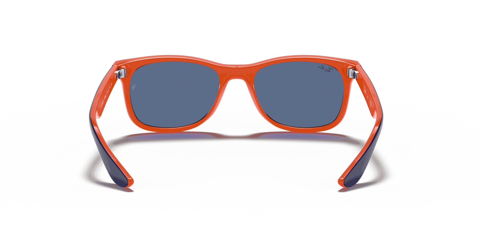 [Blue Lenses, Polished Blue On Orange Frame]