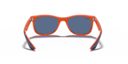 Blue Lenses, Polished Blue On Orange Frame