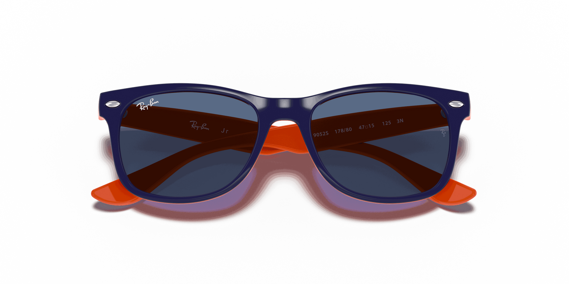 [Blue Lenses, Polished Blue On Orange Frame]