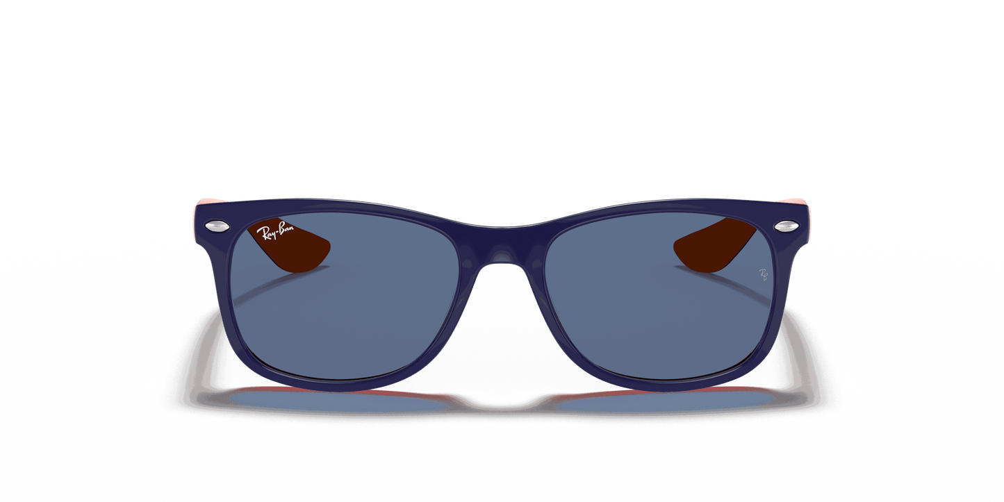 [Blue Lenses, Polished Blue On Orange Frame]