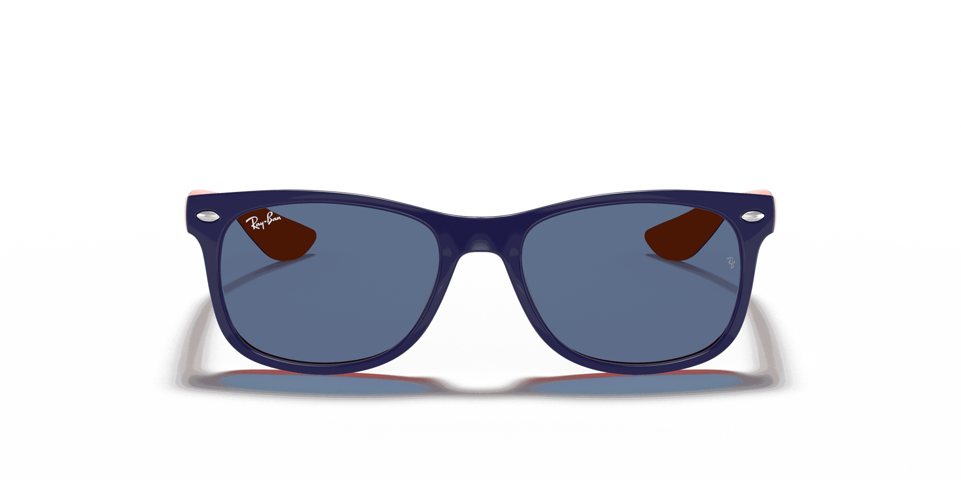 [Blue Lenses, Polished Blue On Orange Frame]
