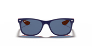 Blue Lenses, Polished Blue On Orange Frame