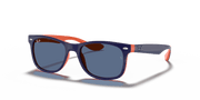 Blue Lenses, Polished Blue On Orange Frame