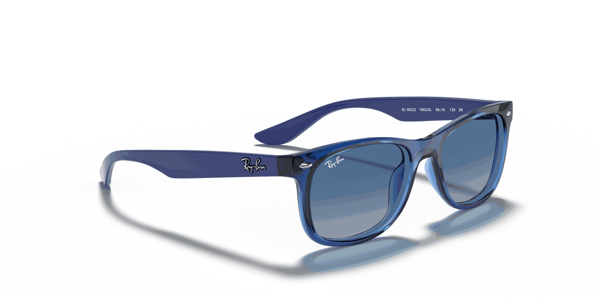 [Light Grey/Dark Grey Lenses, Polished Transparent Blue Frame]