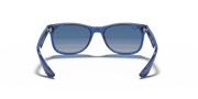 Light Grey/Dark Grey Lenses, Polished Transparent Blue Frame