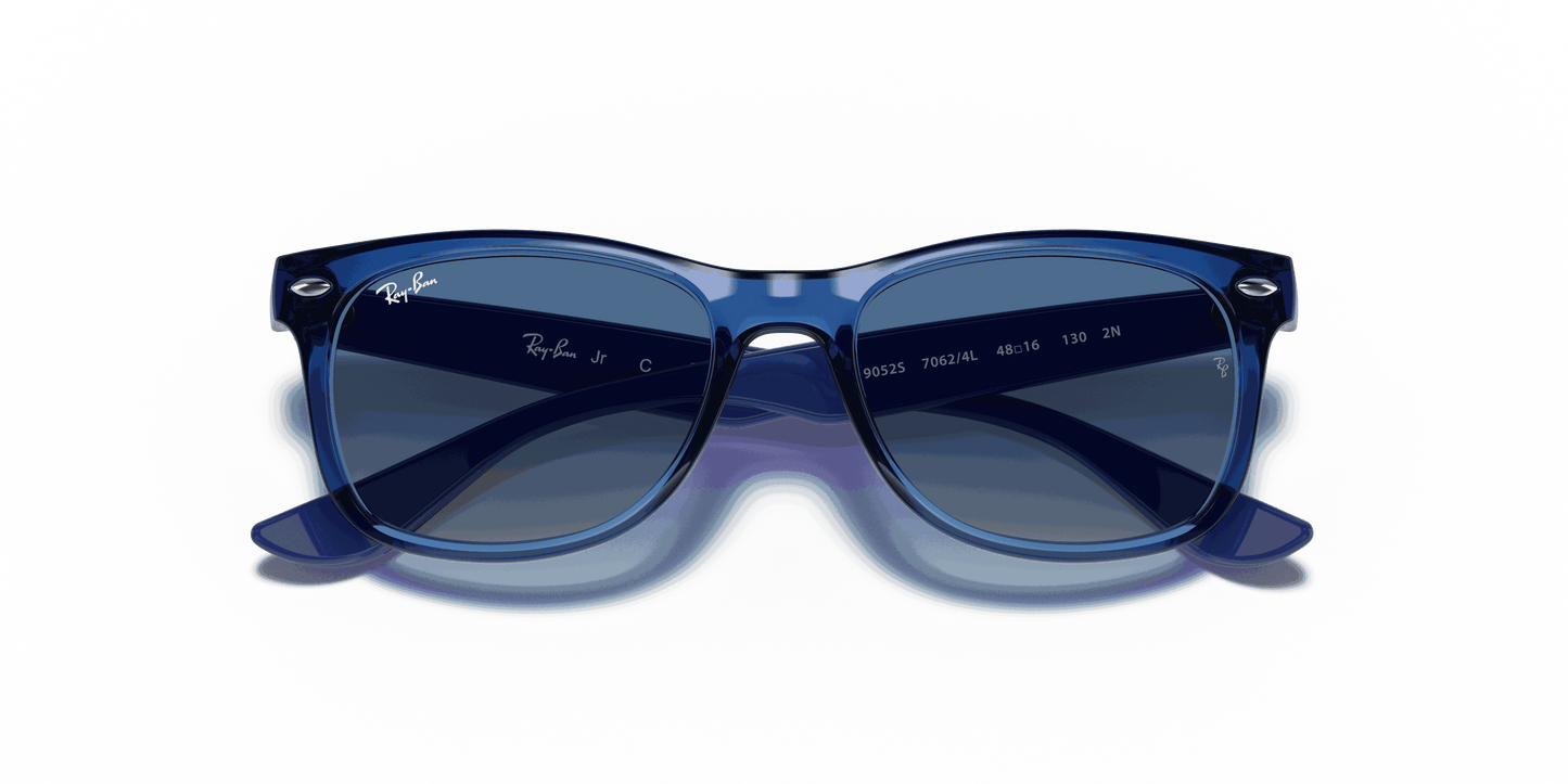 [Light Grey/Dark Grey Lenses, Polished Transparent Blue Frame]