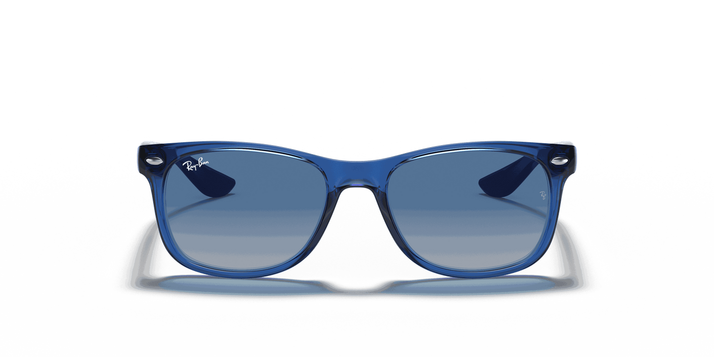 [Light Grey/Dark Grey Lenses, Polished Transparent Blue Frame]