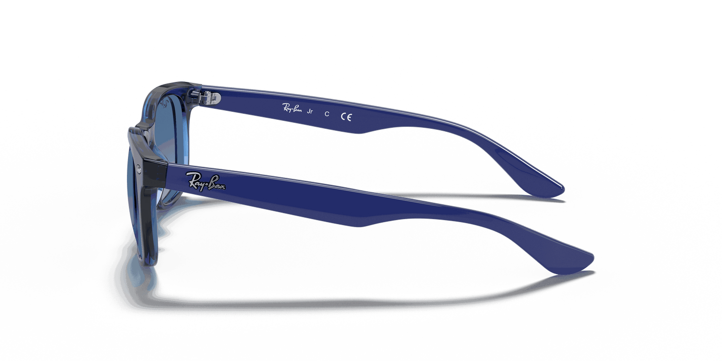 [Light Grey/Dark Grey Lenses, Polished Transparent Blue Frame]