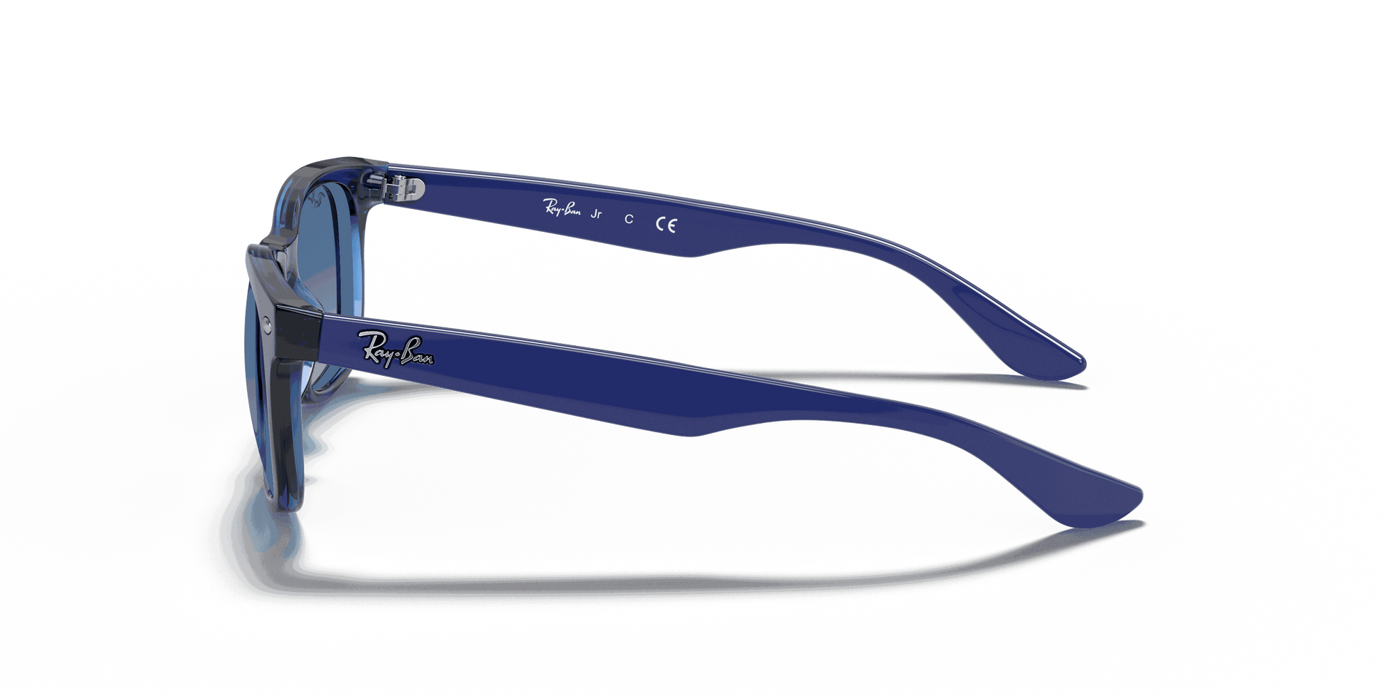 [Light Grey/Dark Grey Lenses, Polished Transparent Blue Frame]