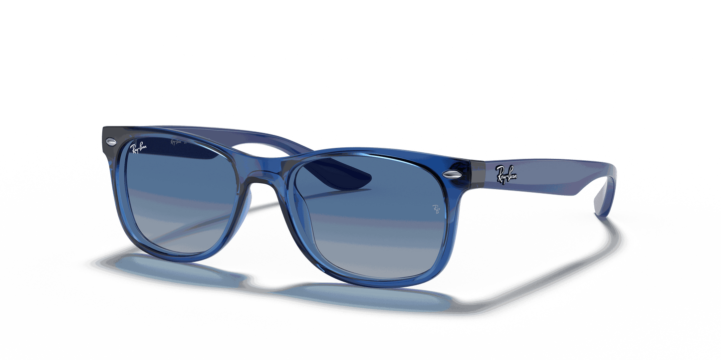 [Light Grey/Dark Grey Lenses, Polished Transparent Blue Frame]