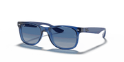 Light Grey/Dark Grey Lenses, Polished Transparent Blue Frame