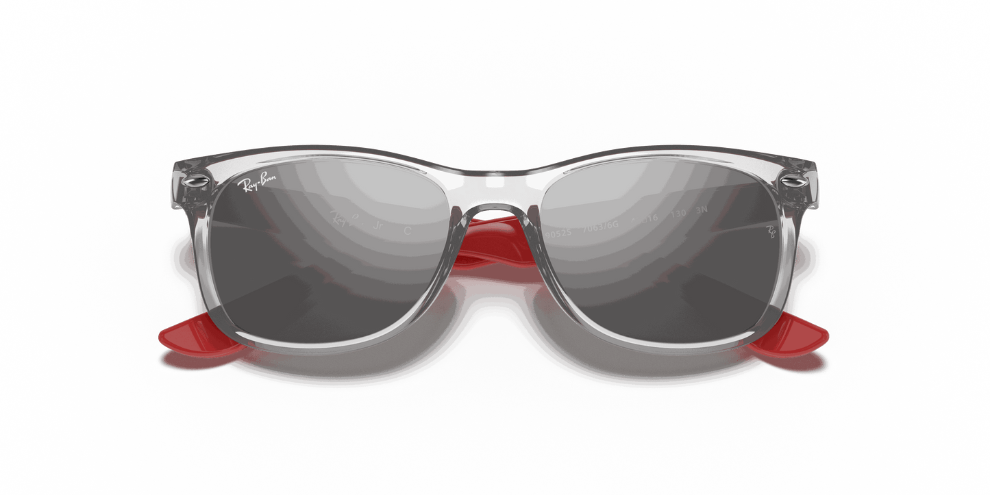 [Grey/Silver Lenses, Polished Transparent Grey Frame]