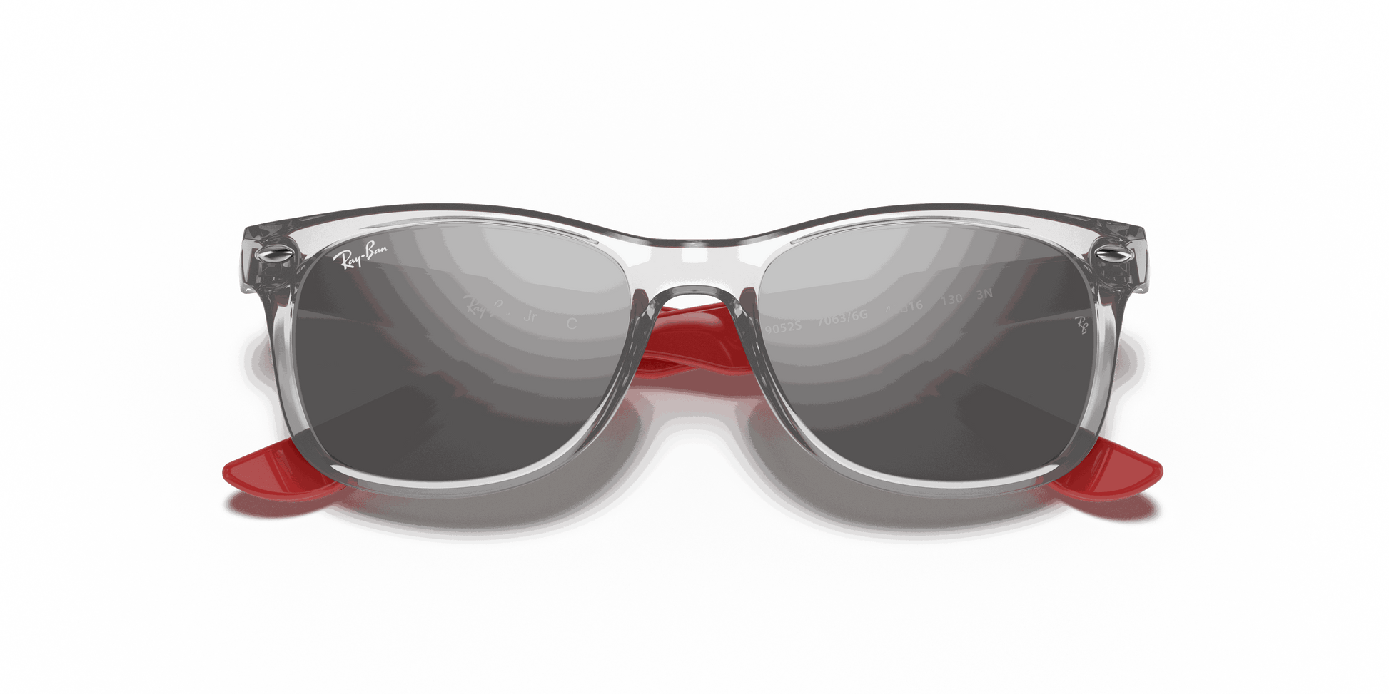 [Grey/Silver Lenses, Polished Transparent Grey Frame]
