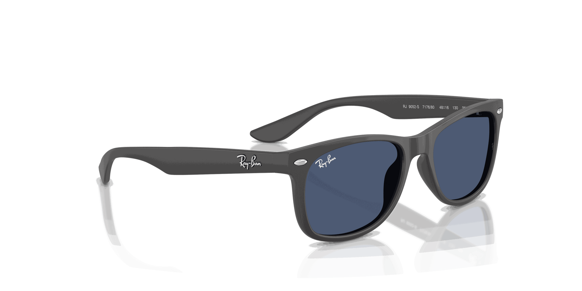 [Dark Blue Lenses, Polished Rubber Dark Gray Frame]
