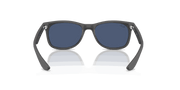 Dark Blue Lenses, Polished Rubber Dark Gray Frame